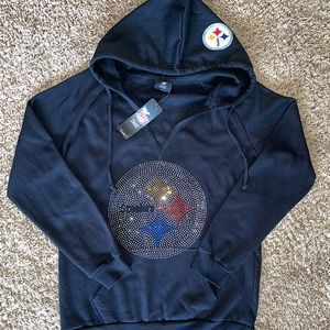 Pittsburgh Steelers Womens V-Neck Hoodie